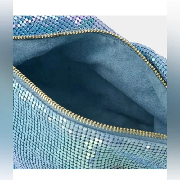 NWT Cult Gaia Gia Shoulder Bag - Pale Sky - Picture 5 of 11